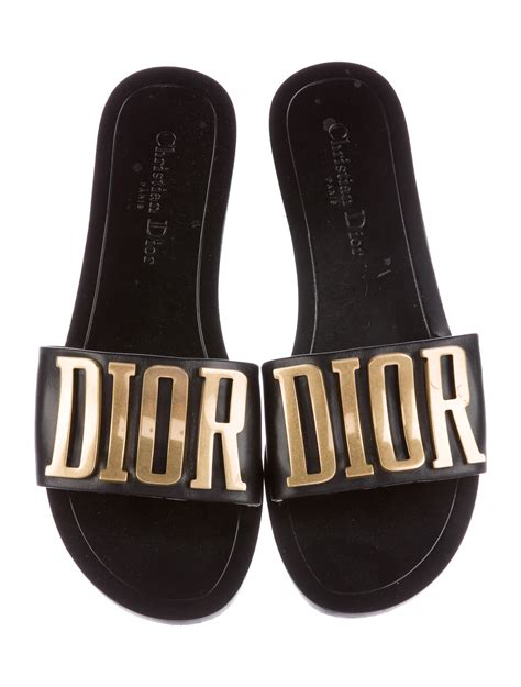 christian dior logo slides|christian dior slides for women.